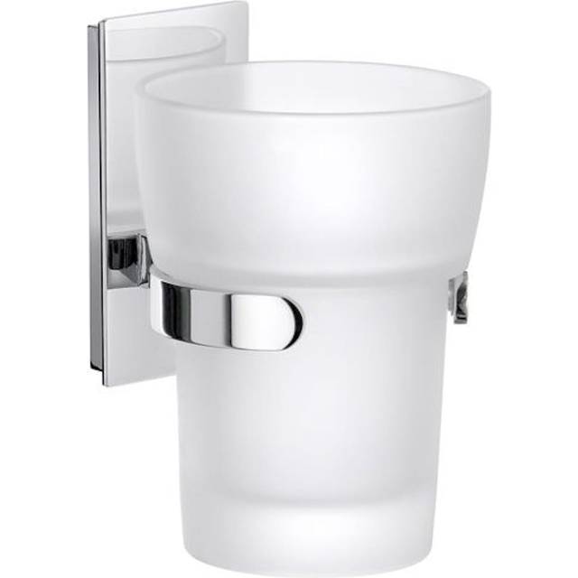 Tandborstglas Smedbo Pool ZK343 Krom/Frostat Glas