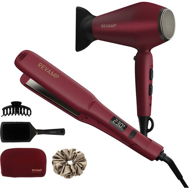 Revamp The Forever Love Dryer and Straightener Gift Set - Gold