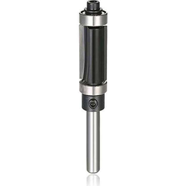 1/4 Inch Shank Top & Bottom Bearing Flush Trim Router Bit, Pattern Template Trimming Router Bit with Bearing Guide Woodworking Milling Cutter Tool -