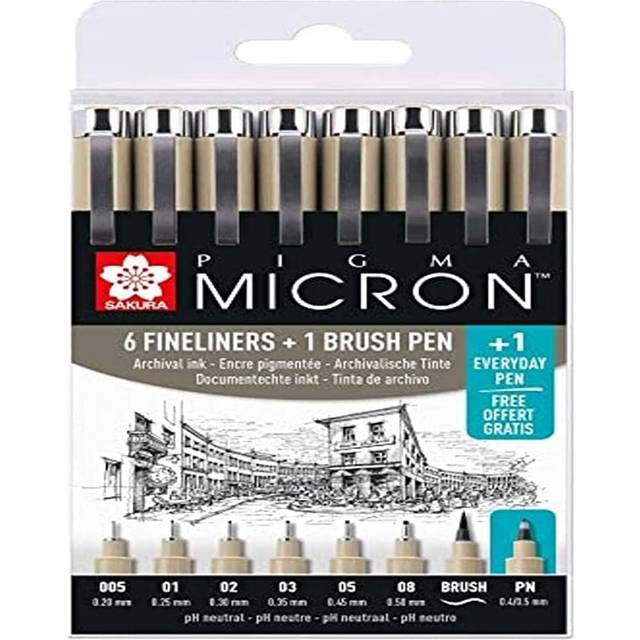 Sakura Pigma Micron Fineliners - Set of 8