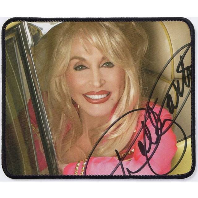 Mouse Pad DOLLY PARTON signed autograph 11.8 x 9.8 inch Computer Mat Gaming Office Mousepad