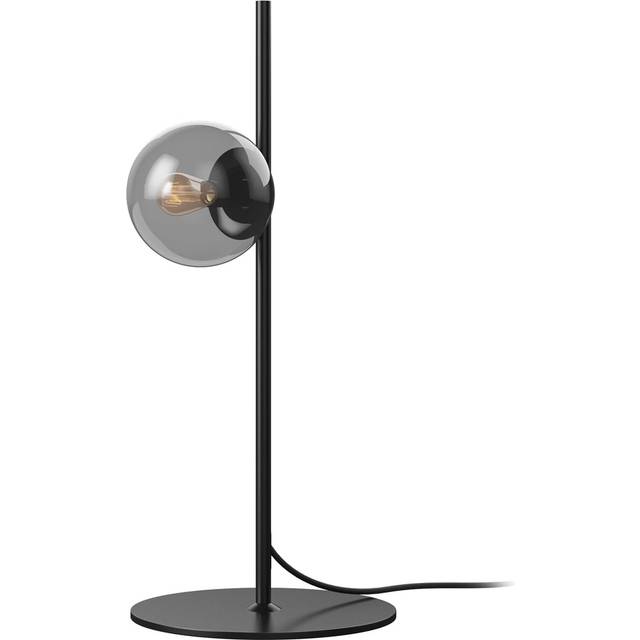 Bolia - Orb Table Lamp - schwarz matt, rauchgrau/LxBxH 26x20x58,5cm/Fassung 1x E14 max. 25W - smoke grey (58.5 x 26.0 x 20.0cm)