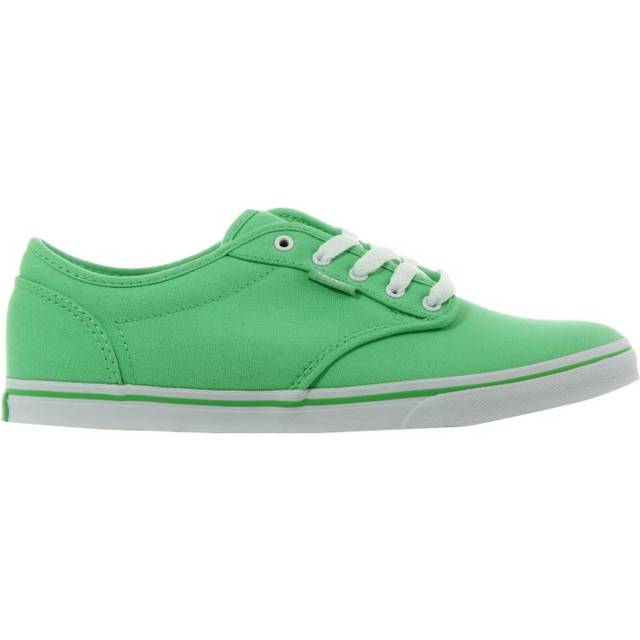 Vans Atwood Low Top Lace-Up Green Canvas Womens Plimsolls U4IATS - Size UK 6.5