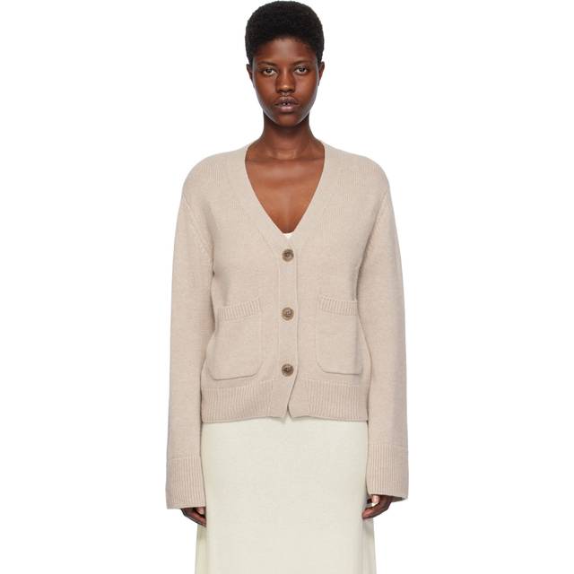 LISA YANG Taupe Danni Cardigan - SA Sand - 0