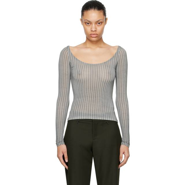 Paloma Wool Gray Rafaela Long Sleeve T-Shirt - C/200 Grey - XL