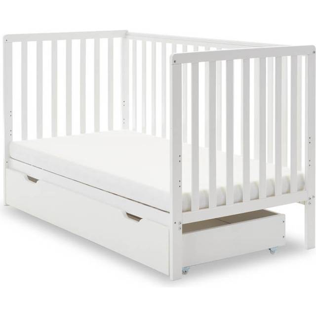 Obaby Bantam Cot & Under Drawer - White