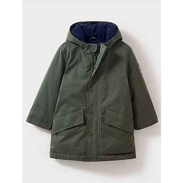 Crew Clothing Boys Parka Coat - Khaki, Khaki, Size Age: 3-4 Years - age: 3-4 YEARS