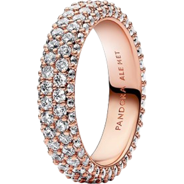 Pandora Rose Gold Crystal Cluster Band Ring - 50 Pandora Ring