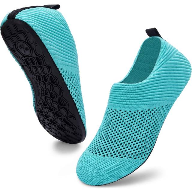ANLUKE Water Shoes for Womens Mens Barefoot Quick-Dry Aqua Socks for Beach Swim Surf Yoga (38/39  KGreen)