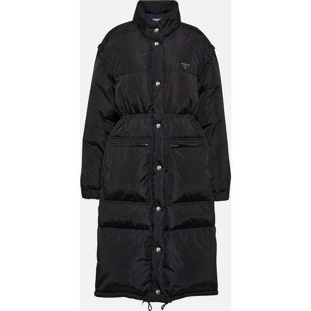 Prada Re-Nylon down coat - black (UK 10)