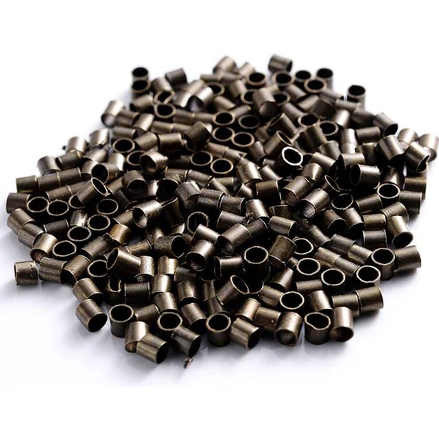 100pcs 2mm Antique Bronze Jewellery Crimps Tube Beads Findings Earrings Making