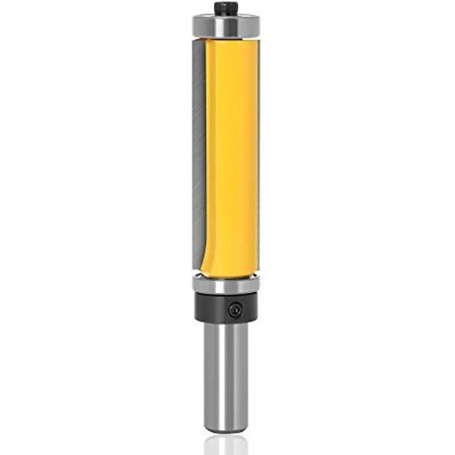 1/2 Inch Shank Top and Bottom Bearing Flush Trim Pattern Router Bit Extra Long Template Bearing Trimming Cutter Woodworking Milling Cutting Tool