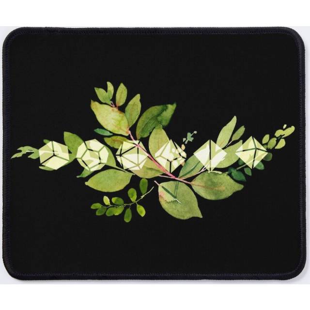 Mouse Pad Green Leaves Dice 11.8 x 9.8 inch Computer Mat Gaming Office Mousepad