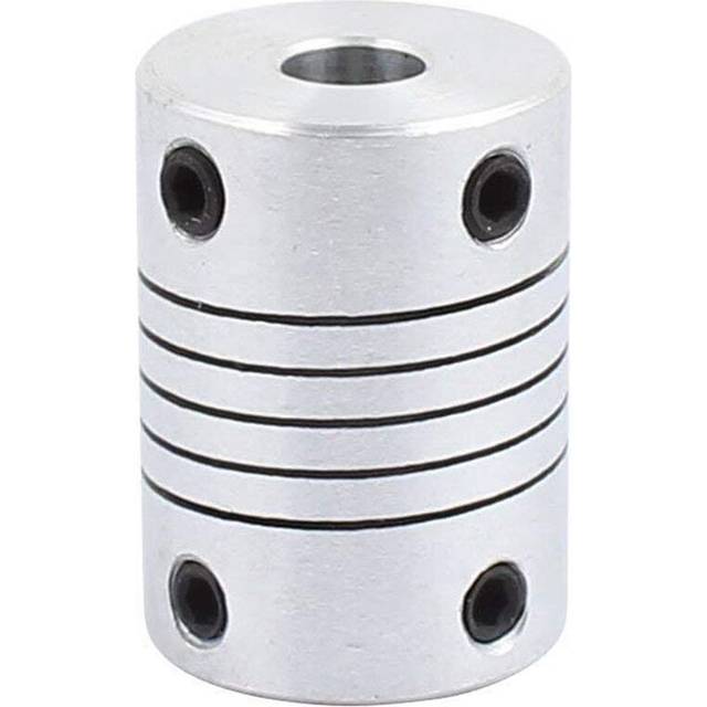 6mm to 8mm Shaft Coupling 25mm Length 18mm Diameter Coupler Aluminum Alloy Joint Connector for 3D Printer CNC Machine DIY Encoder