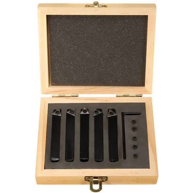 New 5pcs 1/4 Inch Shank Lathe Indexable Turning Tool with TCMT0902 Inserts