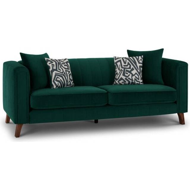 Dark Green Fabric Sofas - 3 Seater Sofa - Porter Range - Oak Furnitureland