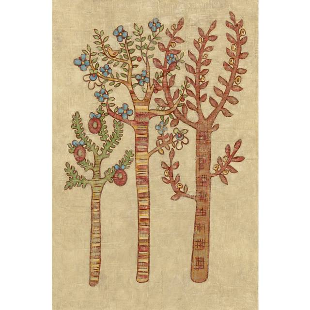 Linen Trees I by Chariklia Zarris - Wrapped Canvas Art Prints (30cm H x 20cm W)
