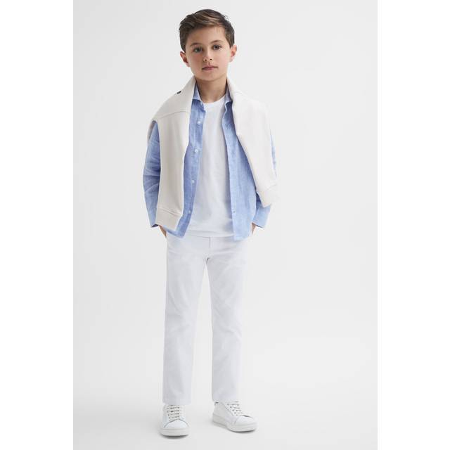 Reiss Kids' Pitch Cotton Blend Chinos