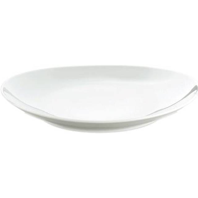 Stektallrik oval stor vit 29x25 cm