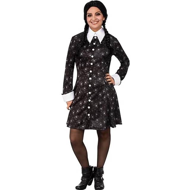 Addams Family Wednesday Costume for Women | Addams Family Costumes - Black&#47;White (XS)