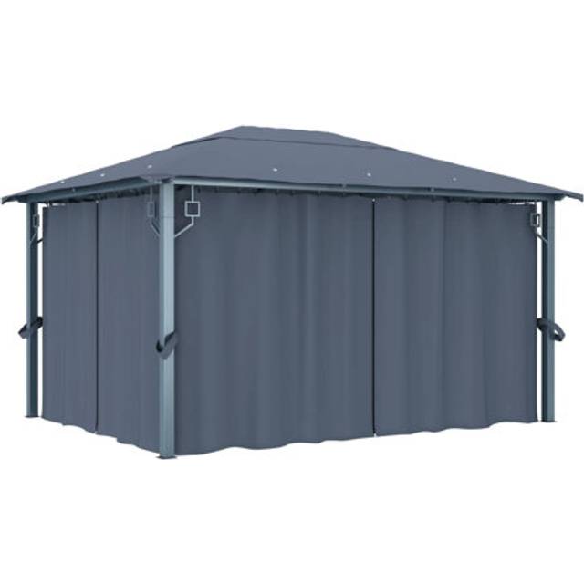 Mrja&#34; 118&#34; x 157.5&#34; Steel Patio Gazebo - Anthracite (400cm W X 300cm D X 270cm H)
