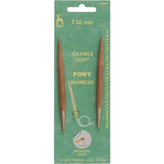 Pony Shanks Interchangeable Bamboo Circular Knitting Needles - 7.50mm (P57916)