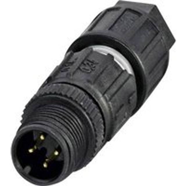 SACC-M12MS-4QO-0,34 - Circular connector for field assembly SACC-M12MS-4QO-0,34