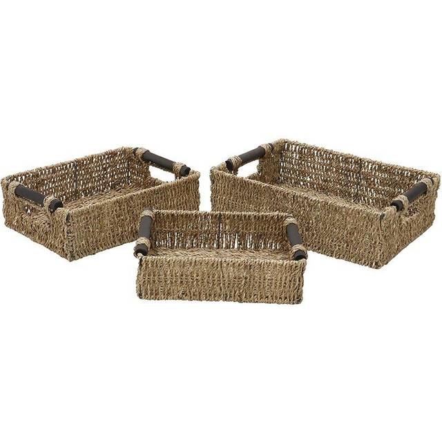 Seagrass 3 Piece Basket Set - Brown