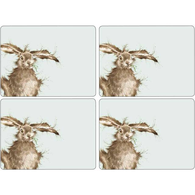 Wrendale Hare Placemats S/4 40,1x29,8cm (1)