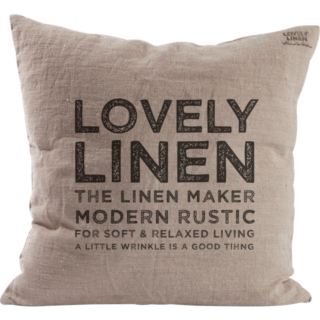 Lovely Linen - Kuddfodral Lovely Deco i tvättat lin - Natur