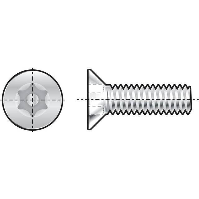 Qualfast M4X10 A2 St/St Tamper Torx Countersunk M/C Screw- you get 100