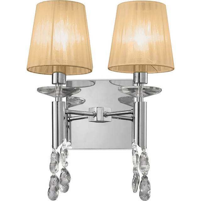 Mantra M3863/S/SBS Tiffany Wall Lamp Switched 2+2 Light E14+G9 Polishe