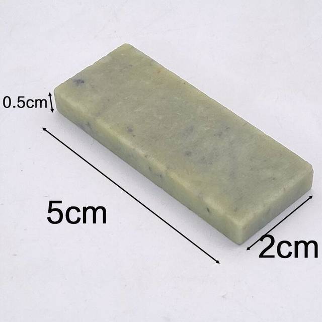 (a-b) 10000 Grit Natural Green Agate sharpening stone Whetstone Fine Grinding Polishing Shaved bar kitchen knife sharpener honing tool