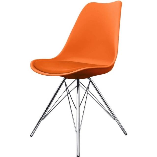 Fusion Living Soho Plastic Dining Chair - Orange