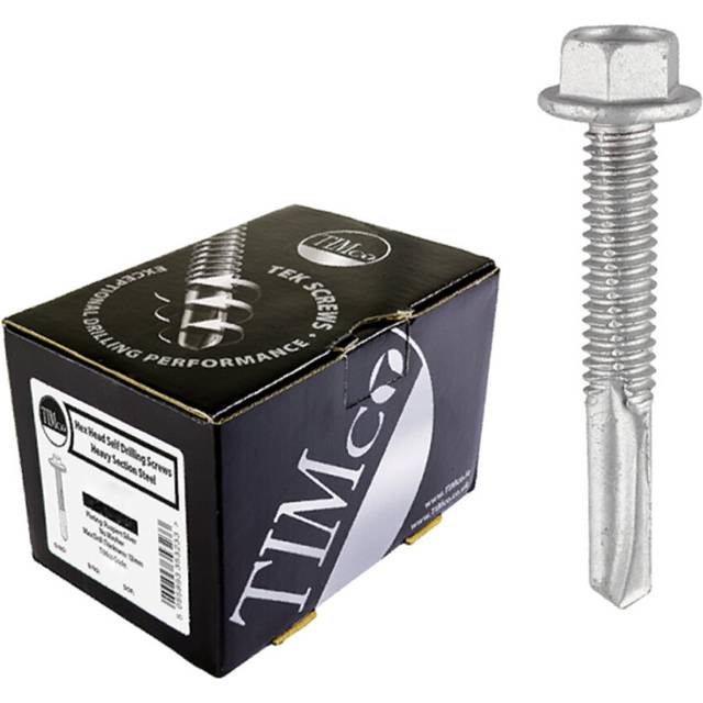 TIMCO Metal Construction Heavy Section Screws Hex Selfdrilling Exteri- you get 2