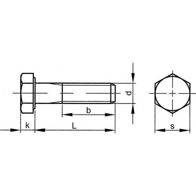 Qualfast m14x200 hex head bolt z&y (gr-8.8)
