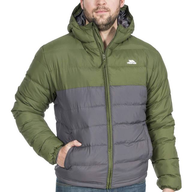 Trespass mens oskar padded water resistant outdoor walking hiking coat jacket