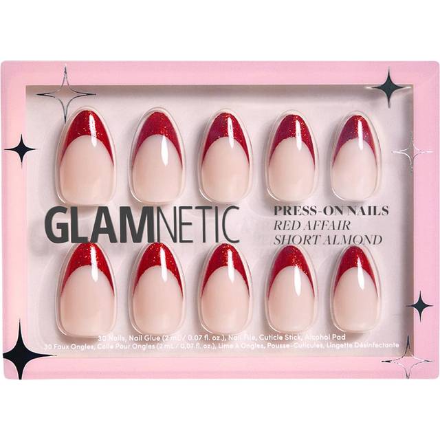 Glamnetic - Press On - Red Affair - Short Almond