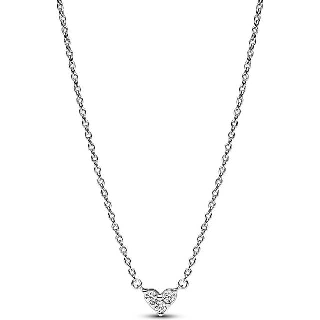 Pandora Necklaces Triple Gem Heart Necklace 393014C01