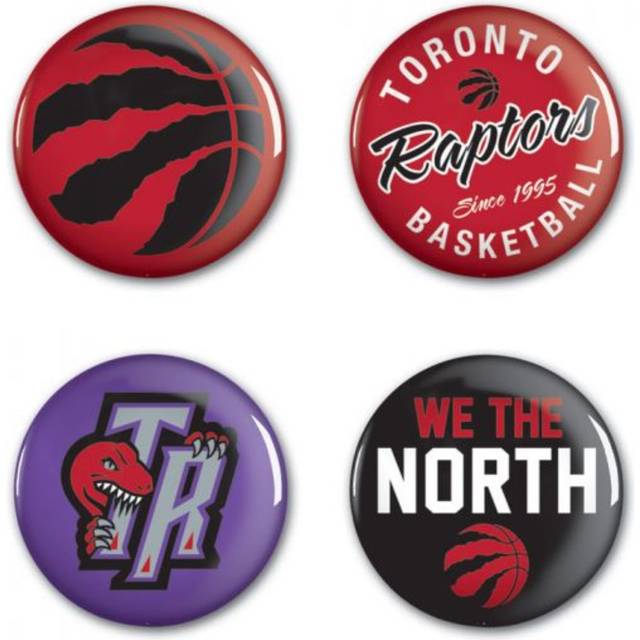 Toronto Raptors 4 Pack Button Badges