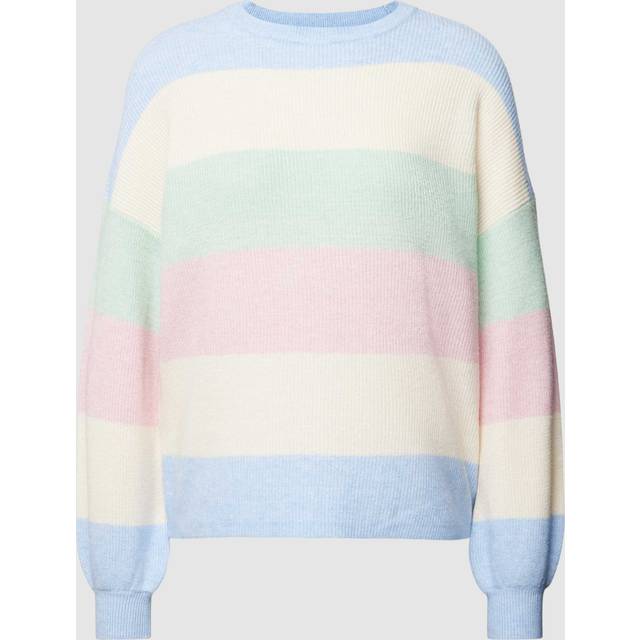 Woman's striped sweater Only Atia - Bleu