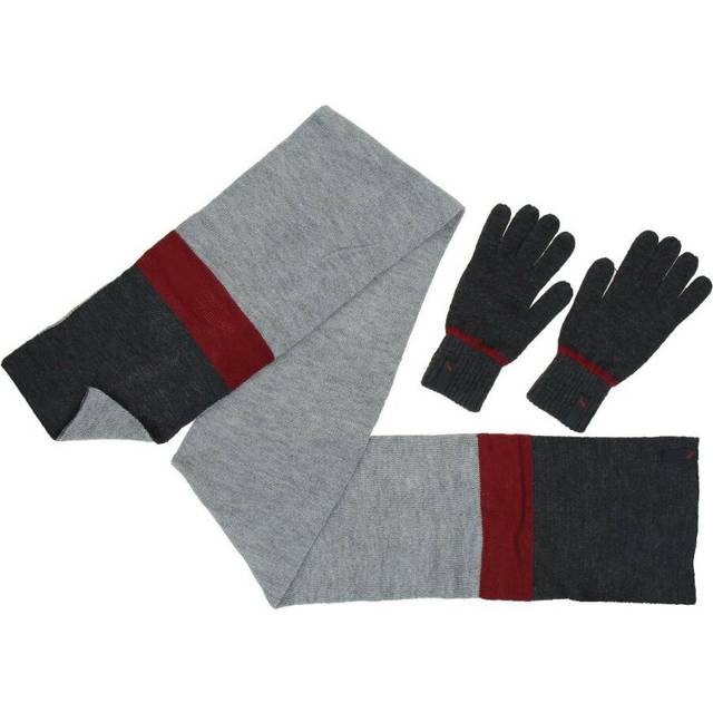Puma fundamentals knit gloves & scarf unisex set