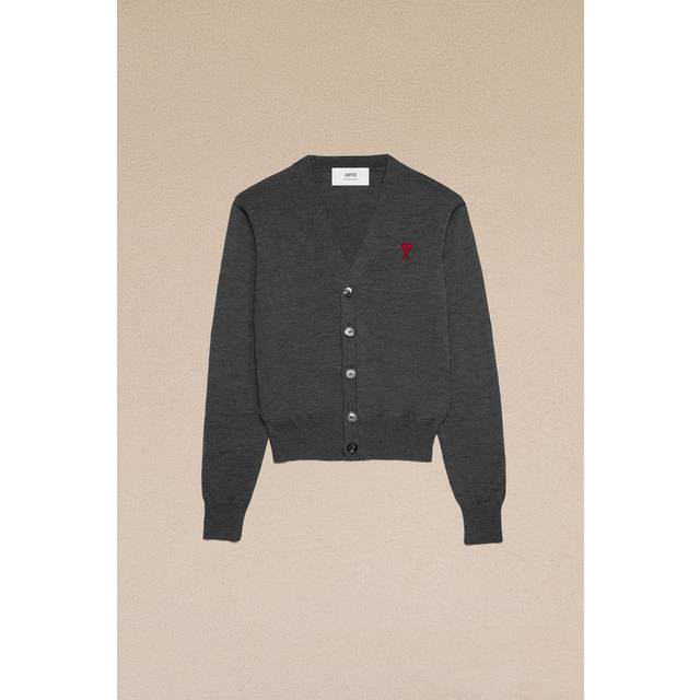 Red Ami De Coeur Cardigan Grey for Women - S - AMI Paris