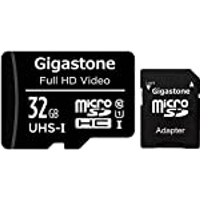 Gigastone Micro SD-kort 32 GB Micro SDHC U1 C10 90 MB/S höghastighetsminneskort klass10 Uhs Full HD-video Nintendo Gopro-kamera Samsung Canon Nikon DJI Drönare