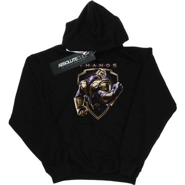 Marvel Mens Avengers Endgame Thanos Shield Hoodie L svart