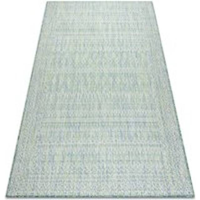 Rugsx - Carpet sisal sion aztec 22184 Diamonds Flat woven green / blue / ecru green 180x270 cm