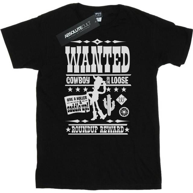 (S, Black) Disney Mens Toy Story Wanted Poster T-Shirt