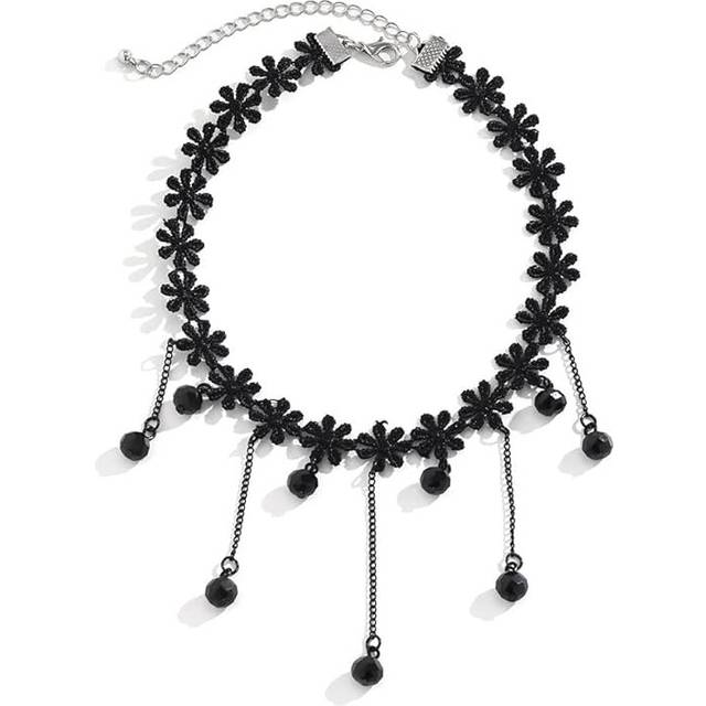 Punk Gothic Black Choker Necklaces for Women Teen Girls Simple Fashion Accessories Gifts for Friends Family Charm Jewelry