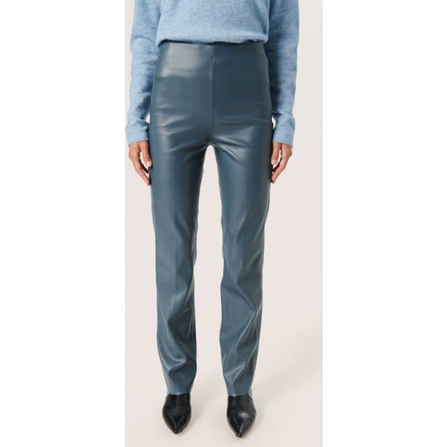 Women's Trousers Soaked in Luxury Kaylee Straight - Bleu