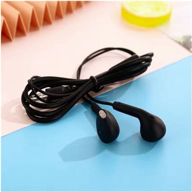 (a-Black) Universal 3.5mm Stereo In-Ear Headphones Sport Music Earbud Handfree Wired Headset Earphones with Mic For Xiaomi Huawei Samsung